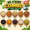 10 × 50g Nuts Dryfruits Combo